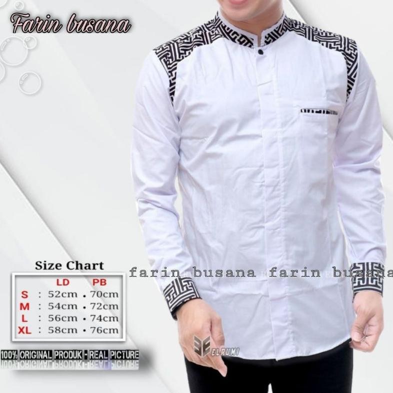 Cuci Gudang Koko Motif Araseo Batik Kemeja Koko Polos Exclusive Koko Elrumi Baju Koko Pria Koko Mode