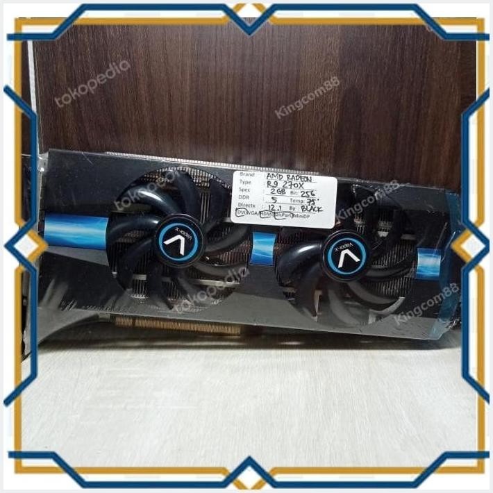 [kgc] vga vapor-x amd radeon r9 270x 2gb ddr5 256bit dvi/hdmi/dp 2x6 pin