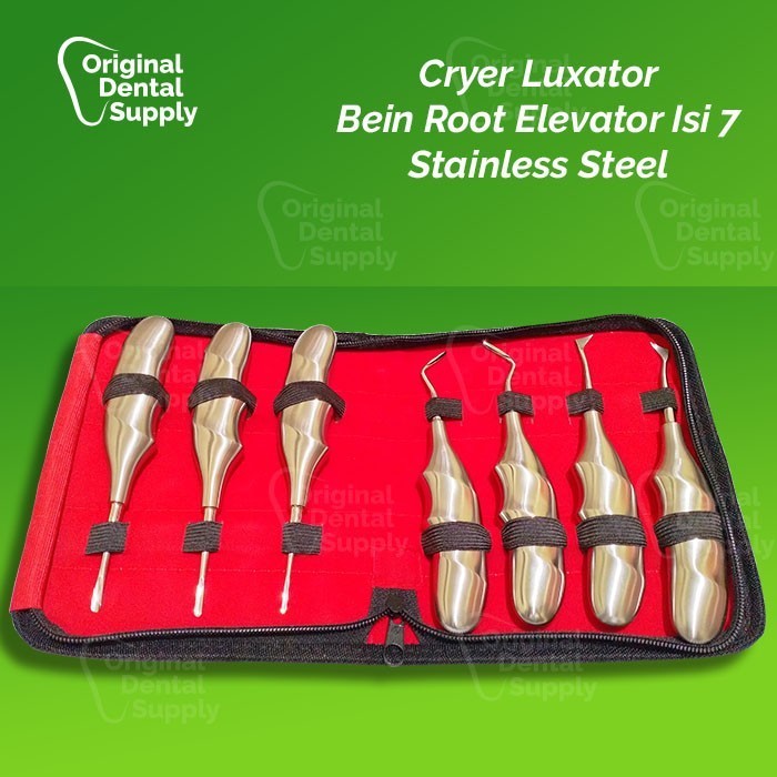 DENTAL CRYER LUXATOR BEIN ROOT ELEVATOR SET ISI 7 STAINLESS STEEL