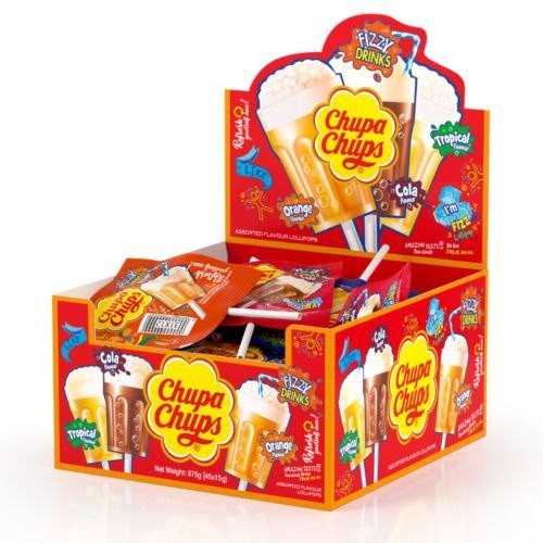 

Chupa Chups Fizzy Drinks Lollipop Candy Import Australia