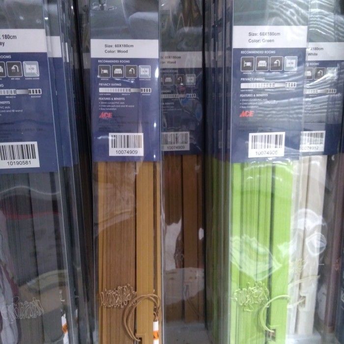 KRIS VENETIAN BLINDS / TIRAI GULUNG PVC (WARNA WOOD)