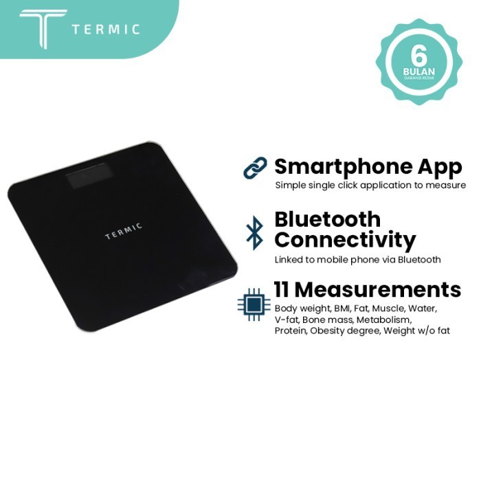 TERMIC SMART WEIGHT SCALE BLUETOOTH / TIMBANGAN DIGITAL BLUETOOTH