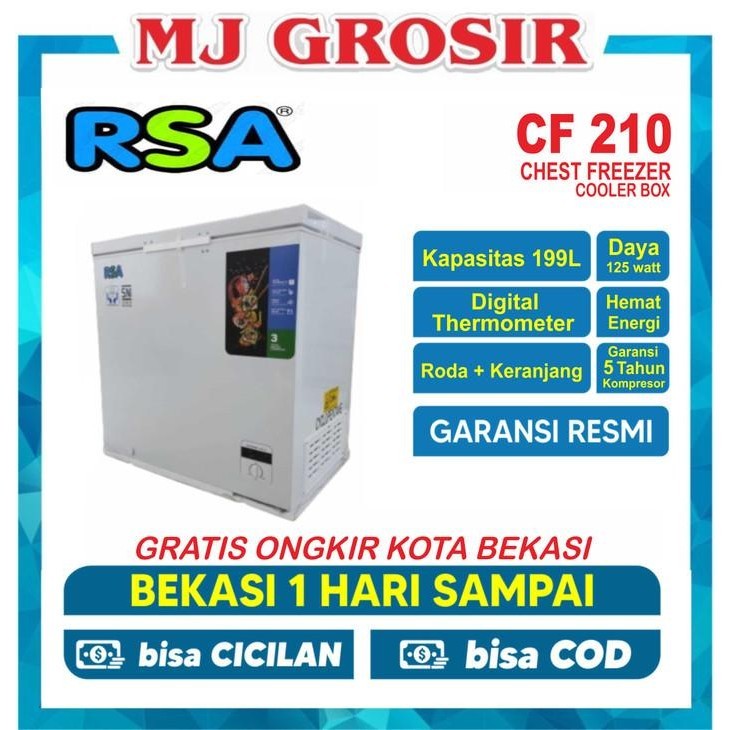 Rsa Cf 220 Chest Freezer Box 220 L Lemari Pembeku 220 Liter By Gea