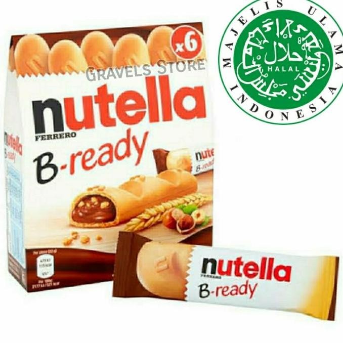 

[132gr] Ferrero Nutella B-Ready HALAL - B Ready BReady Wafer Hazelnut TA