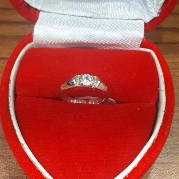 CINCIN ANAK MATA PUTIH SATU+KUKU PERAK SILVER 925
