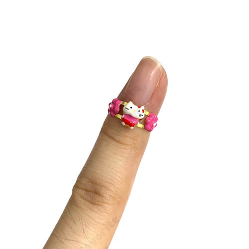 CINCIN BAYI MODEL HELLO KITTY ELEGANT EMAS ASLI