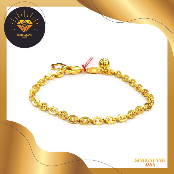 GELANG ANAK EMAS 375 EMAS ASLI GELANG RANTAI