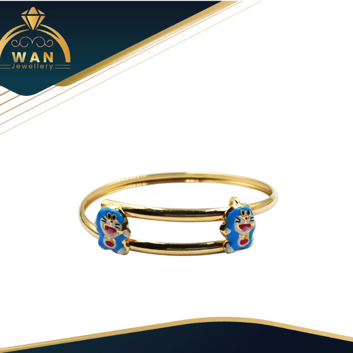 GELANG 375 ANAK GELANG BULAT GELANG BABY EMAS ASLI 375