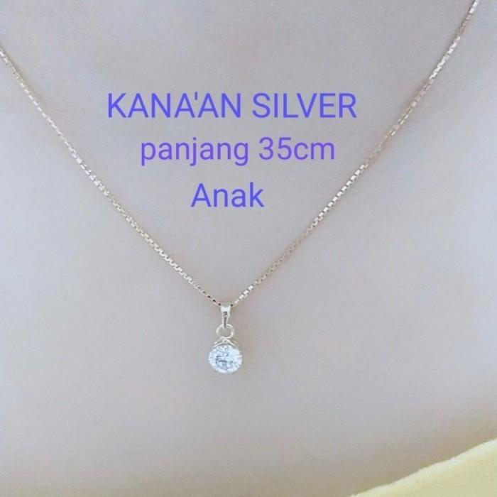 KALUNG ANAK PERAK 925 SILVER LAPIS EMAS KUNING 24K ITALY+LIONTIN DESY