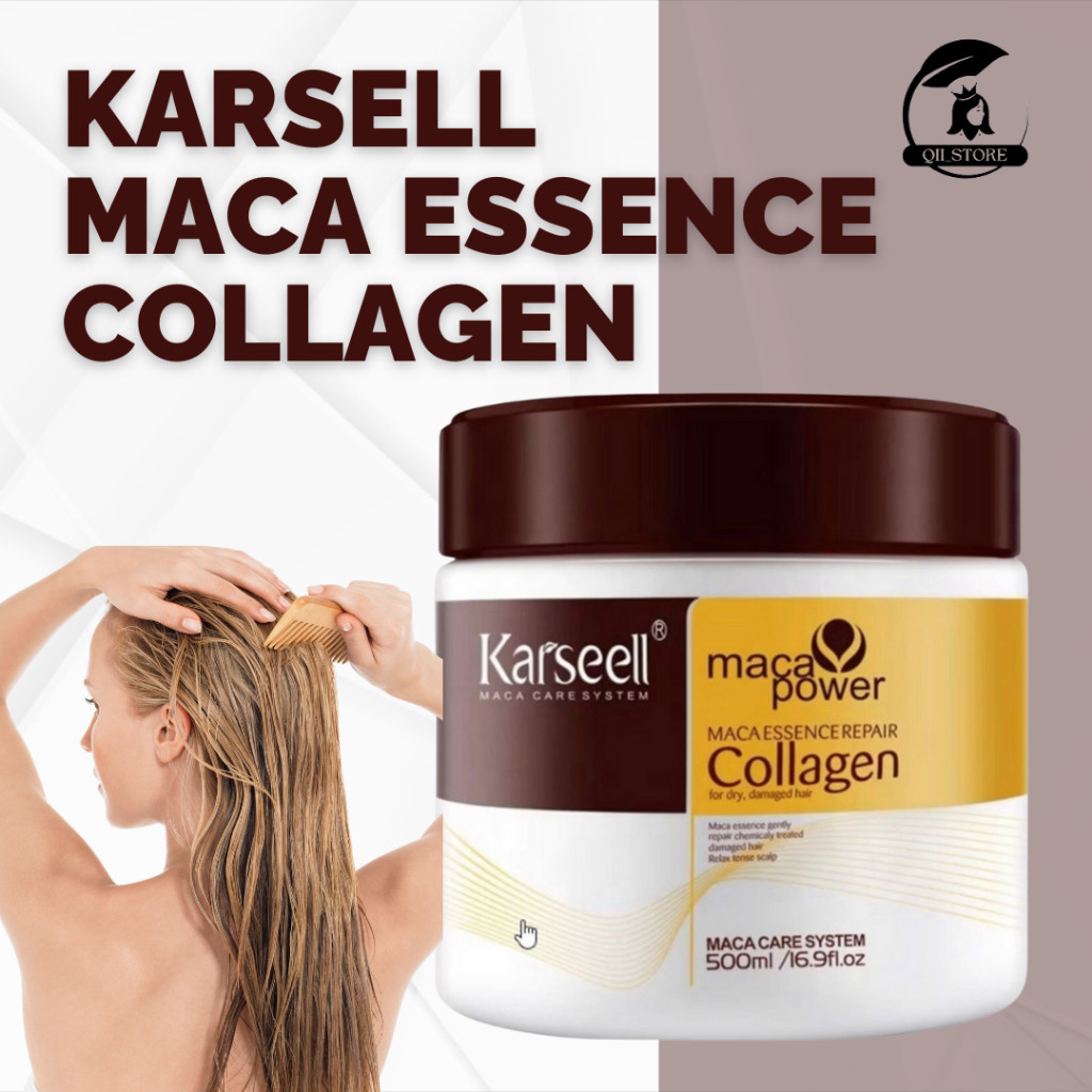 Karseell Collagen Hair Mask Smoothing Keratin Treatment Rambut Rusak Dan Kering Rontok Karsell Hair