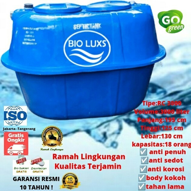 Septictank Bio,Biotech,Biofil,Biotank,BioLuxs RC 3000 Liter