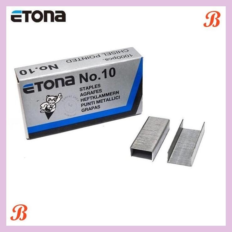 

| PGT | 1 PAK ISI STAPLER STAPLES ETONA NO. 10 ISI 20 BOX