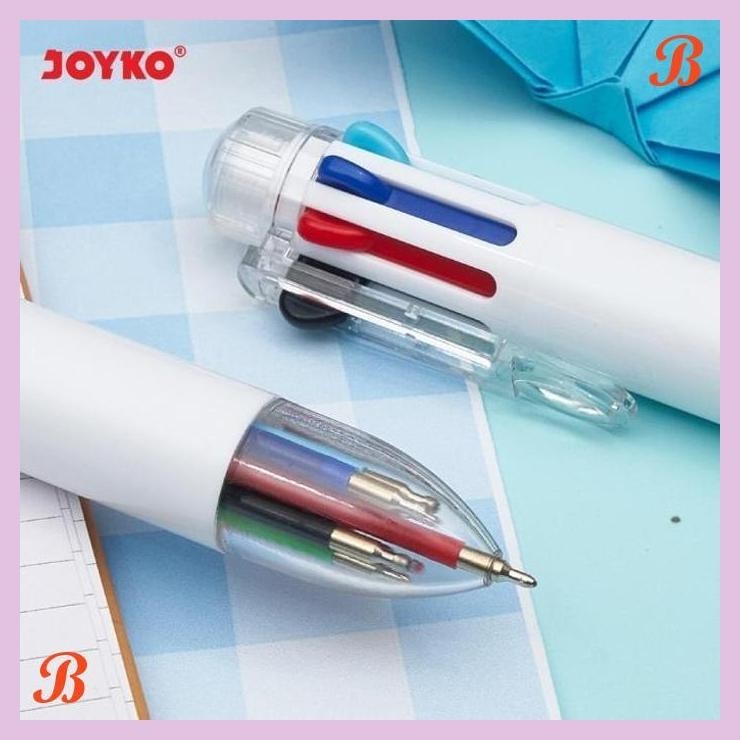 

| PGT | BALL PEN JOYKO BP-384 OCTACO 0.7 MM 8 WARNA COLORS PULPEN PENA