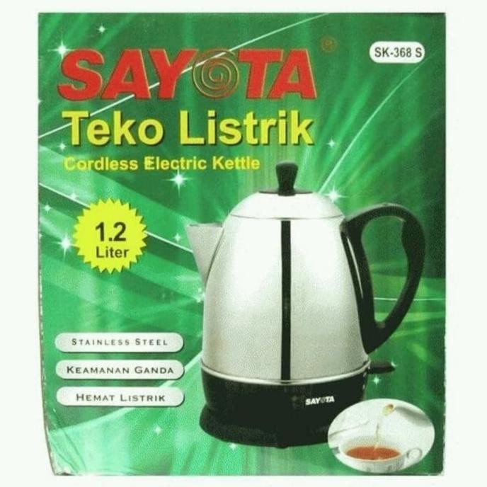BEST SELLER  Teko Listrik Sayota SK 368 S (1.2 liter) TERLARIS