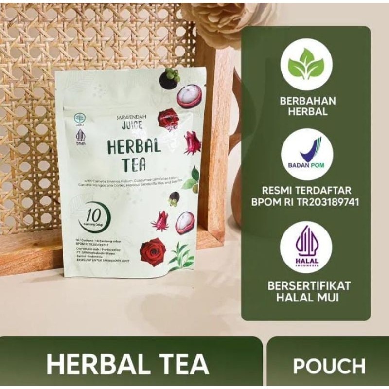 

Original [ 1 Pouch Isi 10 ] Herbal Sliming Tea By Sarwendah / Teh Menurunkan Berat Badan