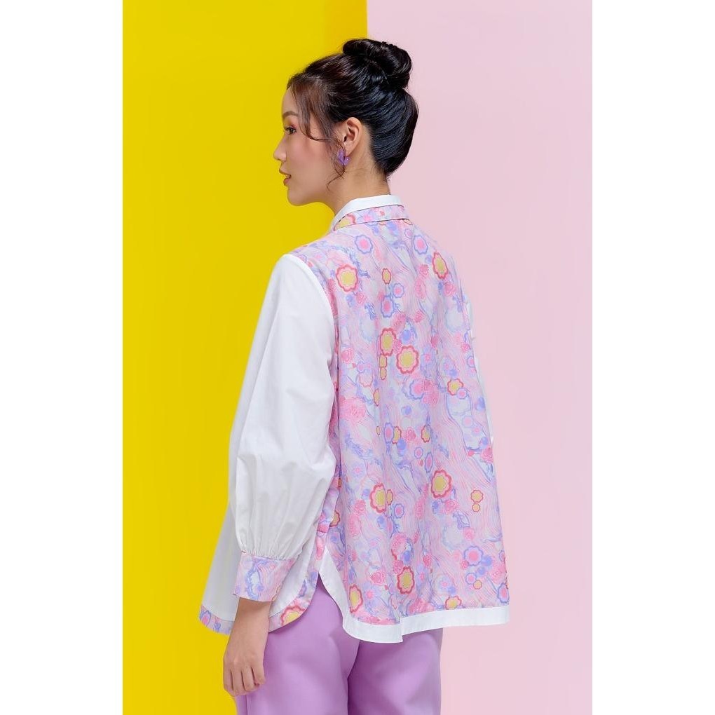 Benang Jarum - Chupa Chups Mix Pattern Shirt - Strawberry