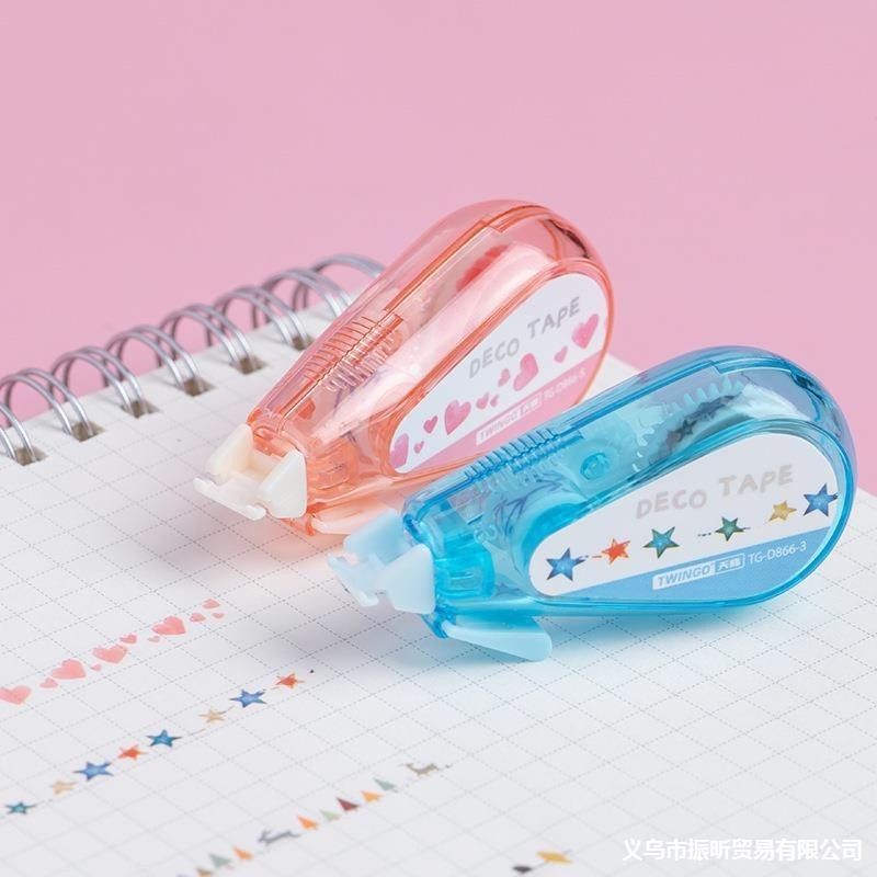 

AKB Deco Tape Stempel Roller Stamp TG-D866 5mm X 5m Portable DIY Untuk Scrapbook Correction Tape Mini Motif Love Burung Daun Higlighter Pattern Correction Tape For DIY Decorative Scrapbook Journal