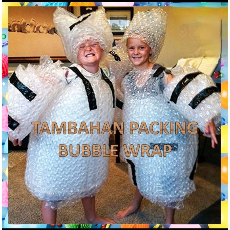 

Tambahan EXTRA PACKING BUBBLE WRAP agar PACKING LEBIH AMAN DAN SAFETY