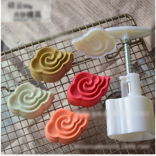 CETAKAN NASTAR TAIWAN KUE BULAN MOONCAKE 50GR MOON CAKE PLUNGER AWAN