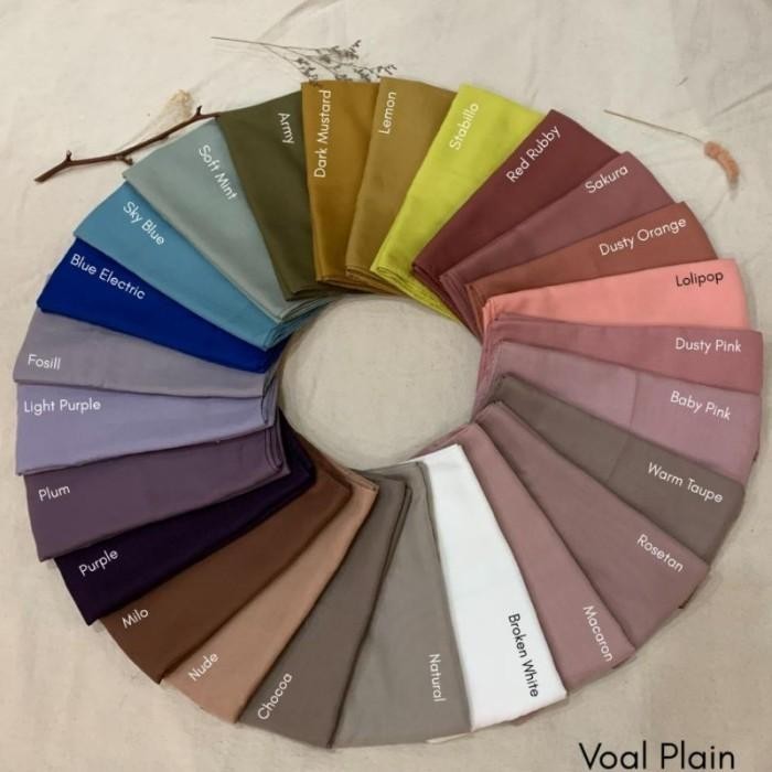 (4) Hijab Jilbab My Lady Polos Jahit Tepi