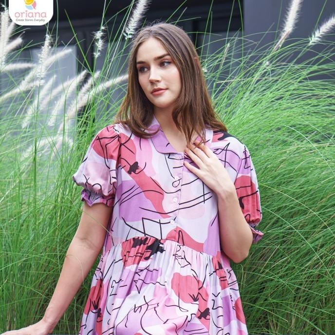 Oriana Daster Busui Panjang Memphis Series