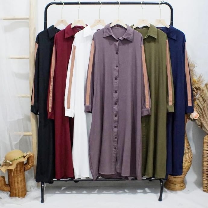 Baju Tunik Wanita Meiva Jumbo Ld 130-140 Cm Midi Dress Lady Zara Crepe