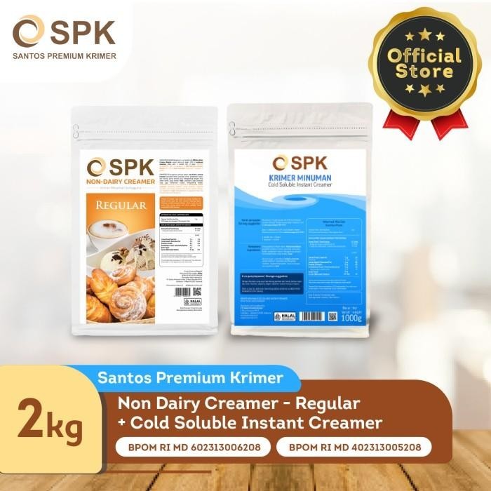 

Santos Premium Krimer - Regular 1Kg + Cold Soluble 1Kg Instant Creamer