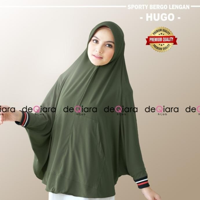 Hijab Hugo Sport Original Deqirara/Jilbab Tangan