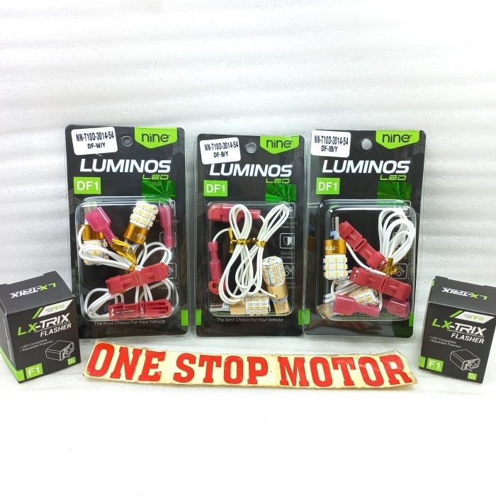 Ready LAMPU LED T10 2 MODE SIEN+SENJA 54 LED NINE LUMINOS LED SEPAKET+ RELAY