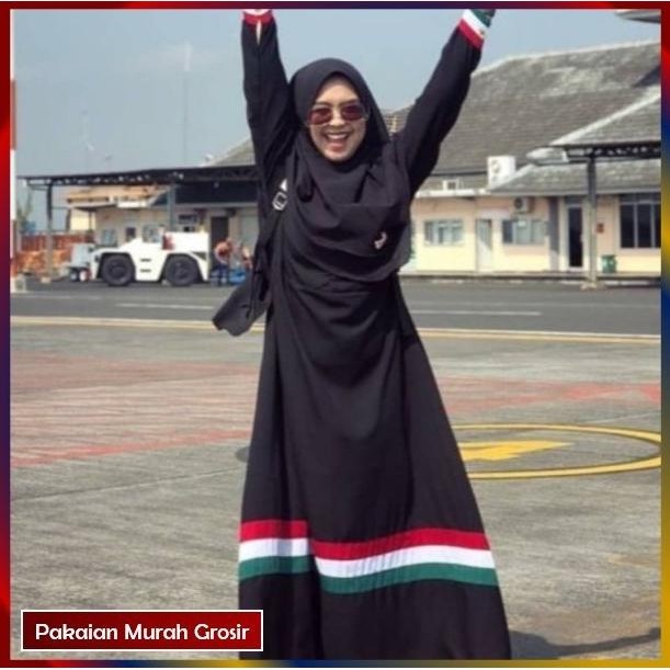 Gamis Wanita Baju Muslim Palestina Size Jumbo Xxxl Busui Friendly