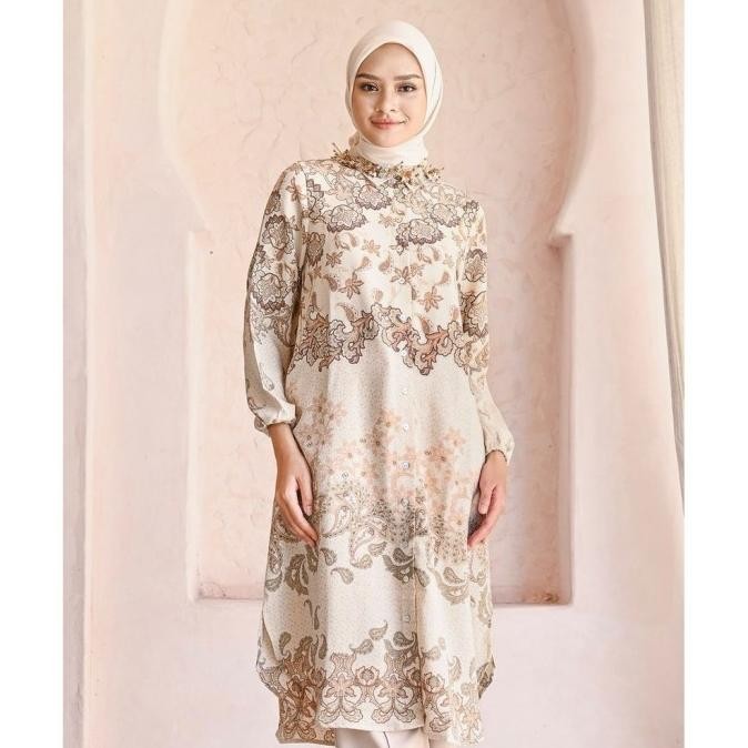 Geulis.Id Yasmin Tunic / Tunic Printed / Tunic Wanita (3 Warna)