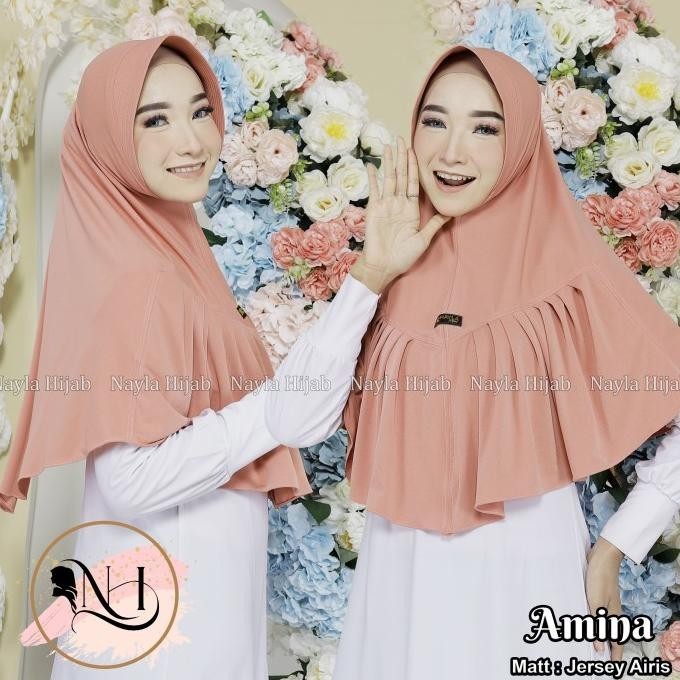 Kerudung Instan Jersey Model Amina Hijab Instan Jersey Airis