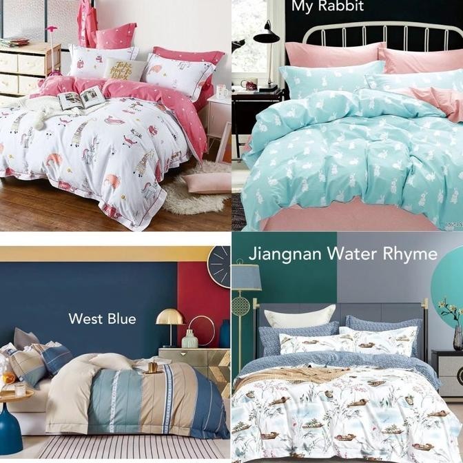 Barang Terlaris  Set Bedcover + Sp 200X200 T.40Cm Katun Jepang Asli Blinkclipps