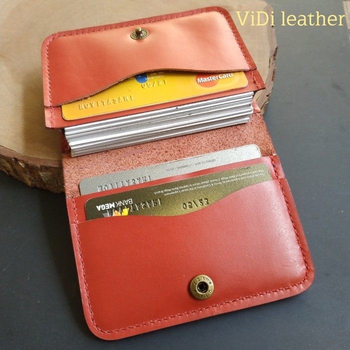 

TERBARU - Card holder kulit sapi asli, dompet kartu nama kulit asli