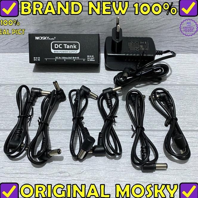 Mosky Dc Tank Power Supply Efek Gitar Psu Pedal Board Adaptor Mini