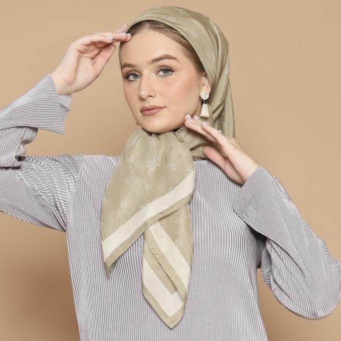 Khanaan - Scarf Monogram - Sage