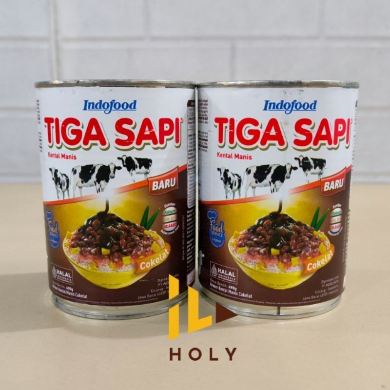 

SKM Coklat Tiga sapi 490gr COKLAT / Coklat Susu Kental Manis Tiga Sapi