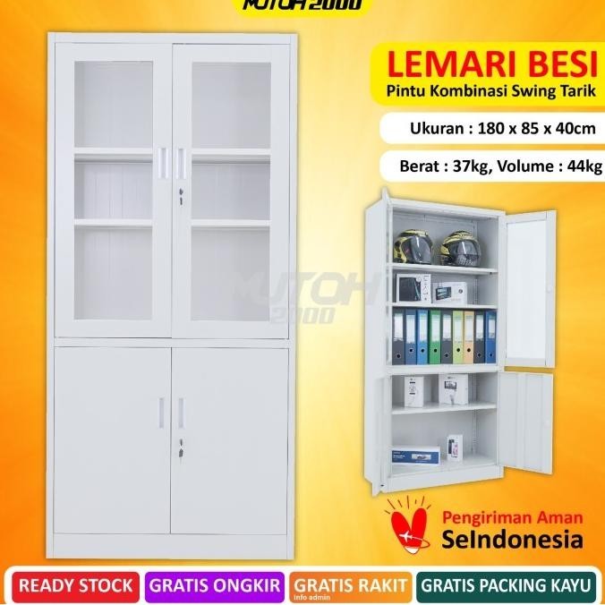 

New Lemari Arsip Lemari Besi Filling Cabinet Pintu Kombinasi Swing Lg Original