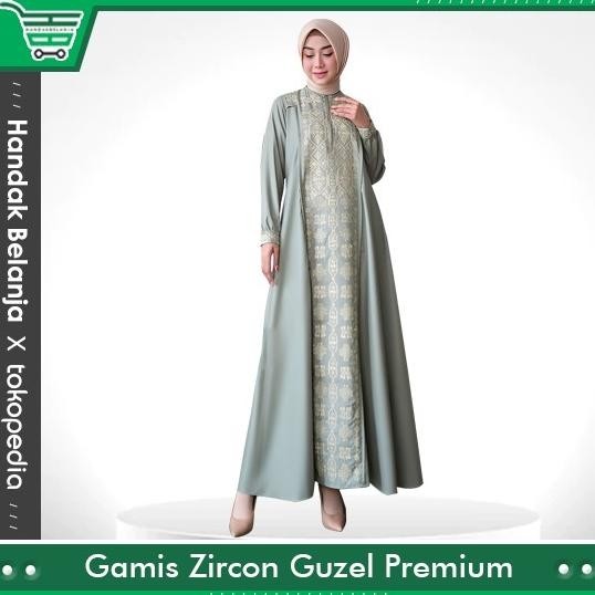 Baju Gamis Hajrah Zircon Guzel Premium Bahan Katun Toyobo Original