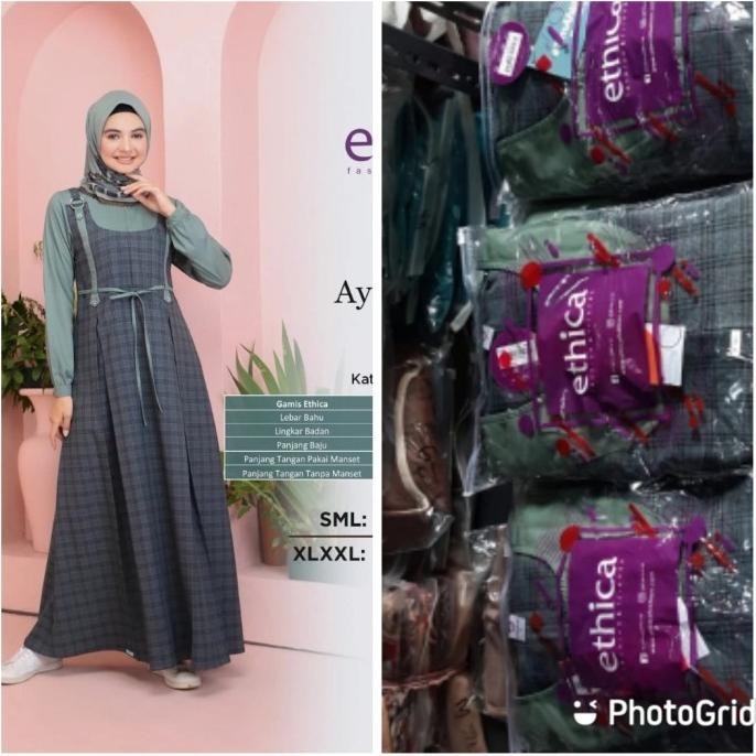 Gamis Ethica Ayumi 220 Dusty Green