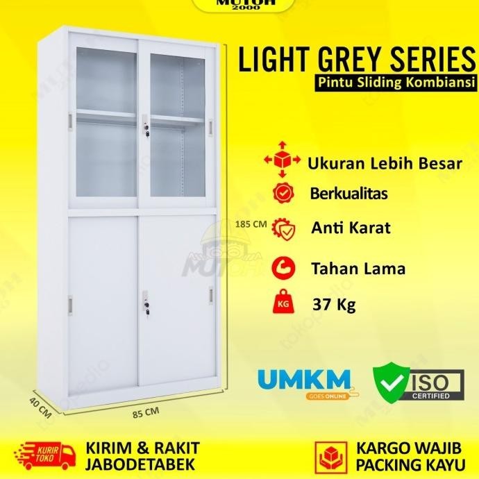 

Big Sale Lemari Arsip Lemari Besi Filling Cabinet Pintu Kombinasi Sliding 107 Original