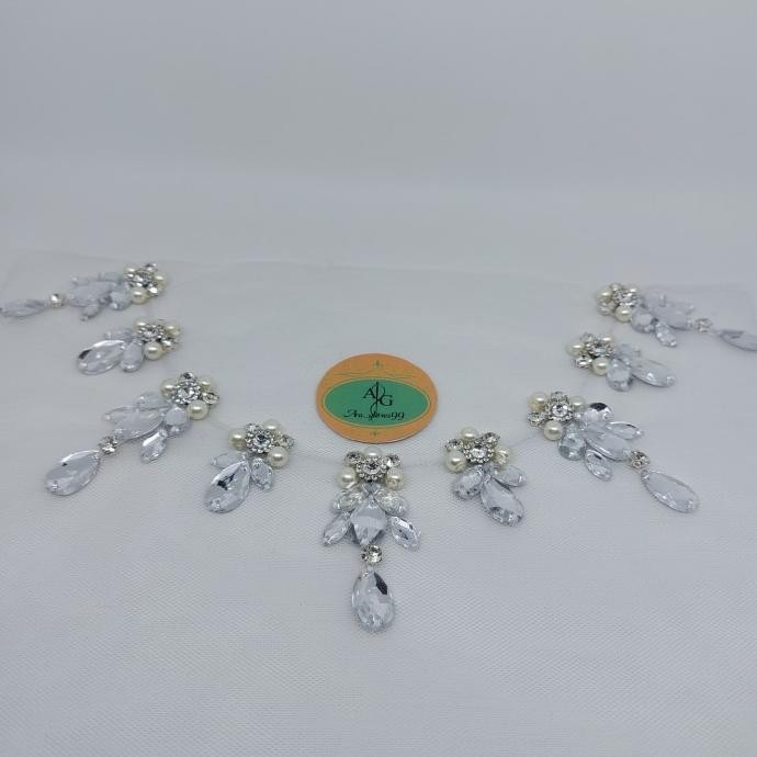 Payet Rangkai Premium Jahit/Libgkar Leher/Tabur/Dada/Gamis/Kaftan/Keba