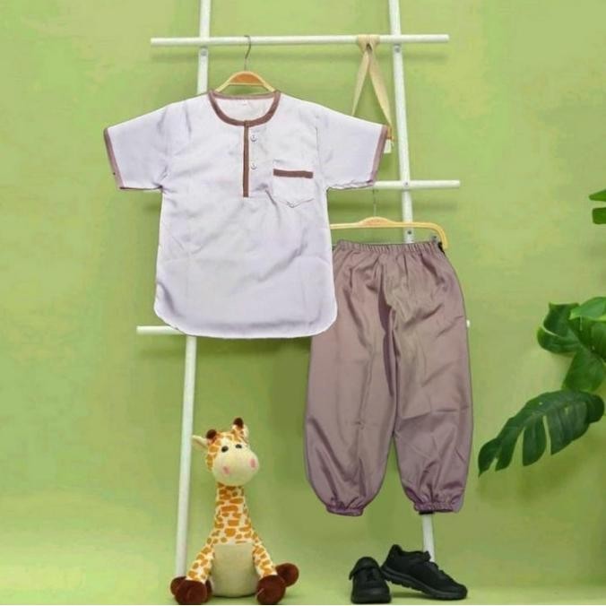 Baju Koko Joger Anak Laki Laki Baju Muslim Anak 5-6 Tahun Baju Muslim
