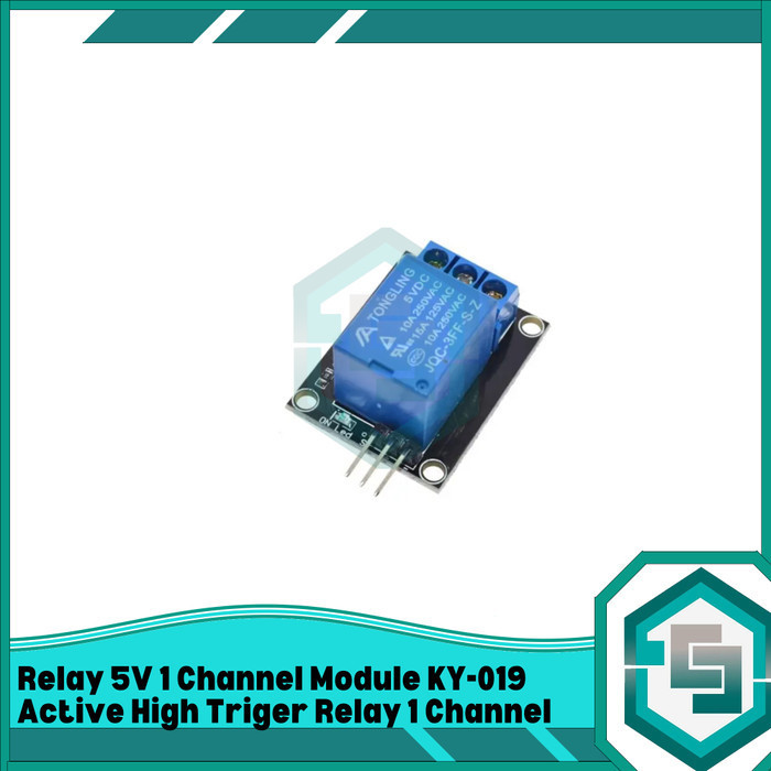 RELAY 5V 1 CHANNEL MODULE KY-019 ACTIVE HIGH TRIGER RELAY 1 CHANNEL