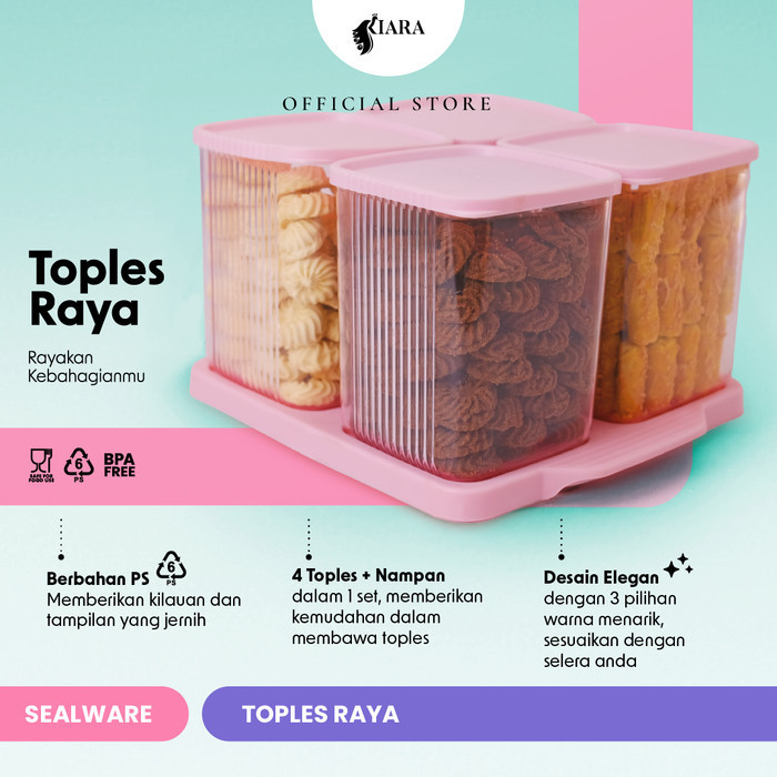 CJP Kiara - Toples Raya Toples Lebaran minimalis plastik Set Nampan