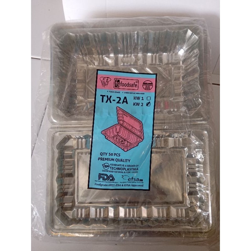 Mika Plastik / Mika Kue / Mika Box  / Mika Roti Bakar ukuran  TX 2A