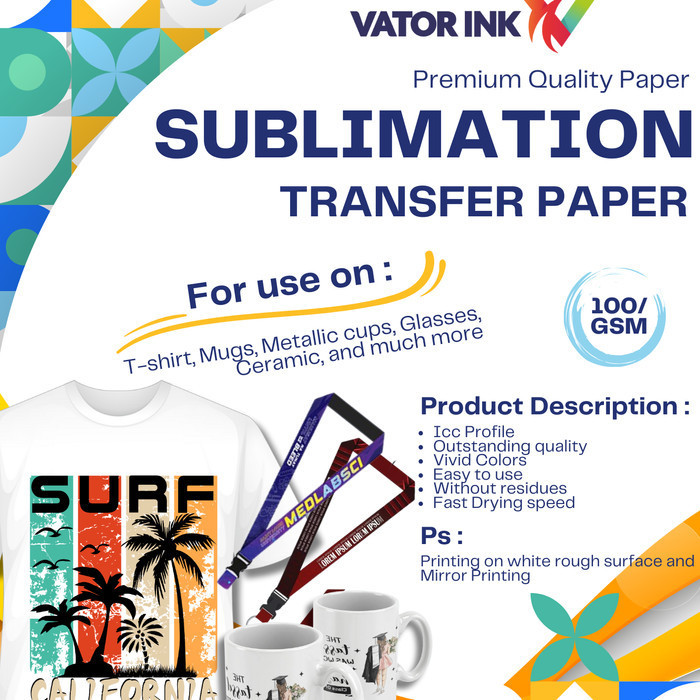 

Tf Paper Sublim A3 Kertas Sublim Vator Ukuran 30X42Cm Isi 100Lbr