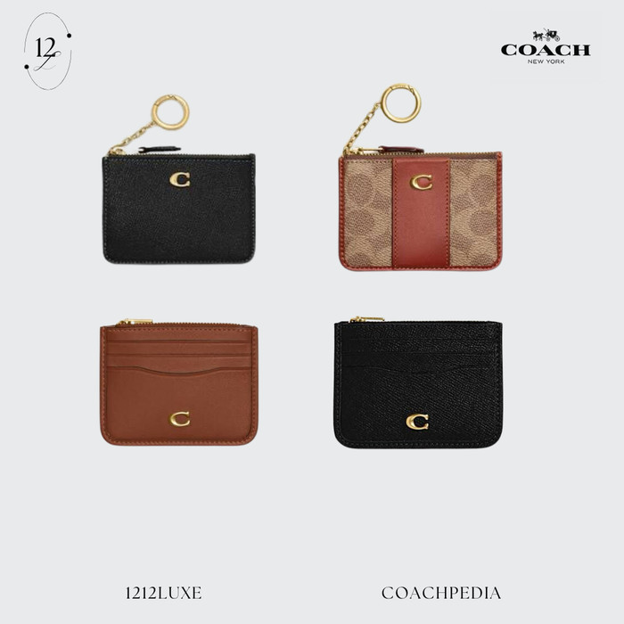 

Logo Zip Card Holder Dompet Kartu Pria Wanita Unisex Ready Stock