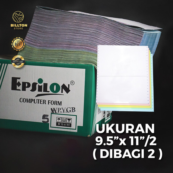 

Kertas Komputer Hvs/Ncr / Continuous Form Ukr. 9,5"X11" /2 ( 1-5 Ply )