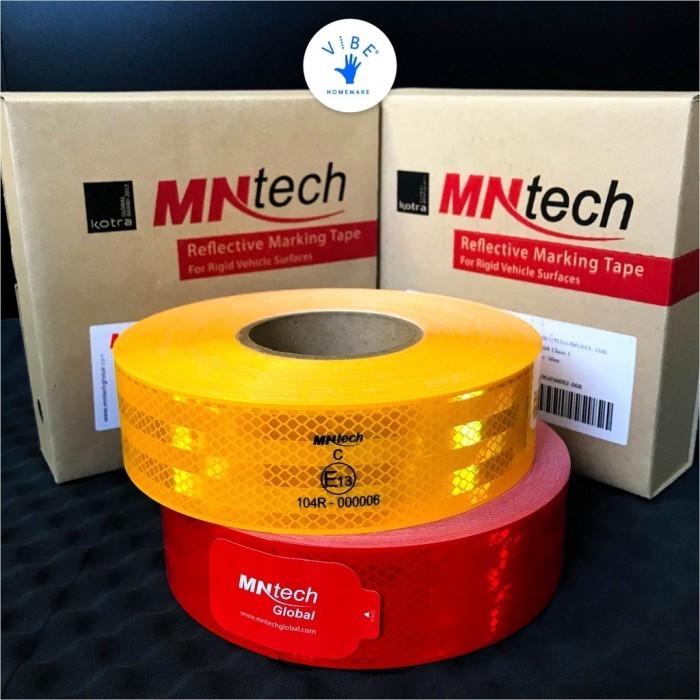 

1 Roll Mntech Reflector E13/Sticker Pemantul Cahaya/5Cmx50M Uji Dishub